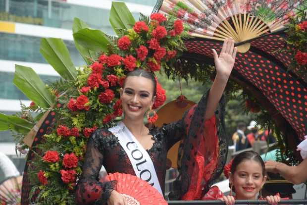 Colombia resaltó su belleza en medio del desfile.
