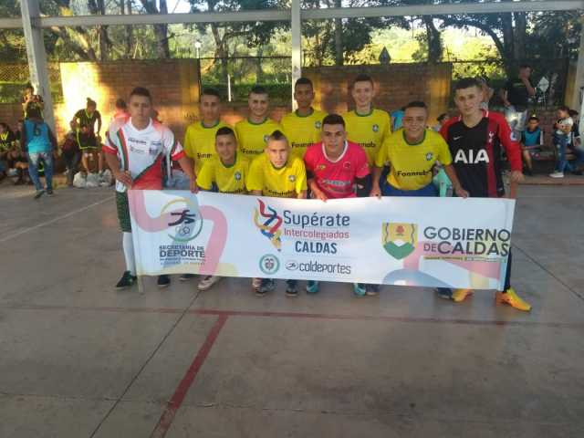 Equipo de fútbol de salón del colegio la Salle