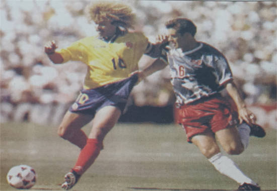 Selección Colombia en Usa 94