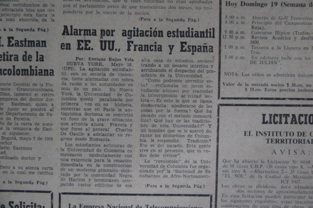 periódico mayo del 68 nota Francia 2