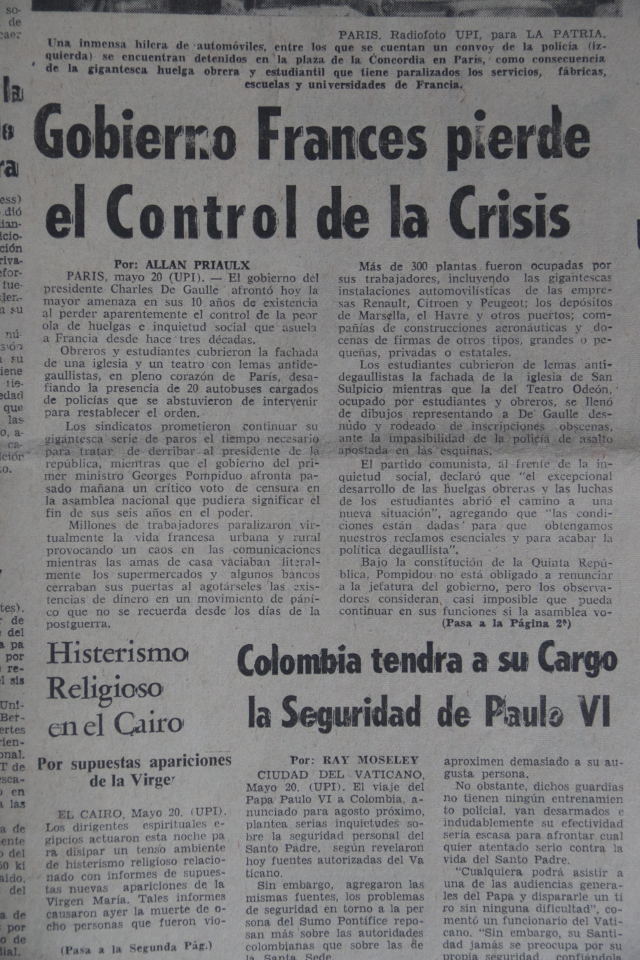 periódico mayo del 68 nota Francia 4