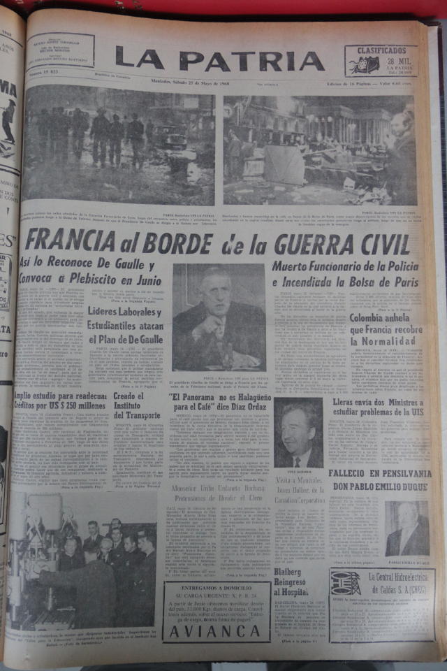 periódico mayo del 68 nota Francia 5
