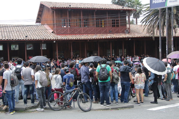 Protesta de la Universidad de Nacional sede Manizales