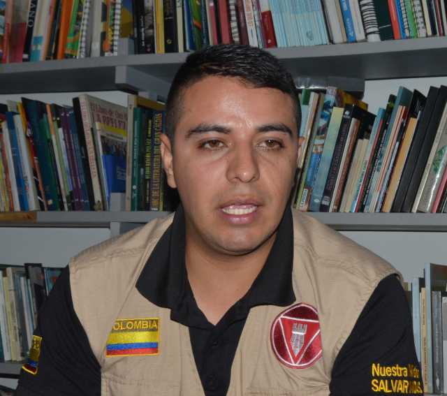 Foto | José Fernando Tangarife | LA PATRIA Capitán Wilmer Rico, del Batallón de Desminado Humanitario No. 2.