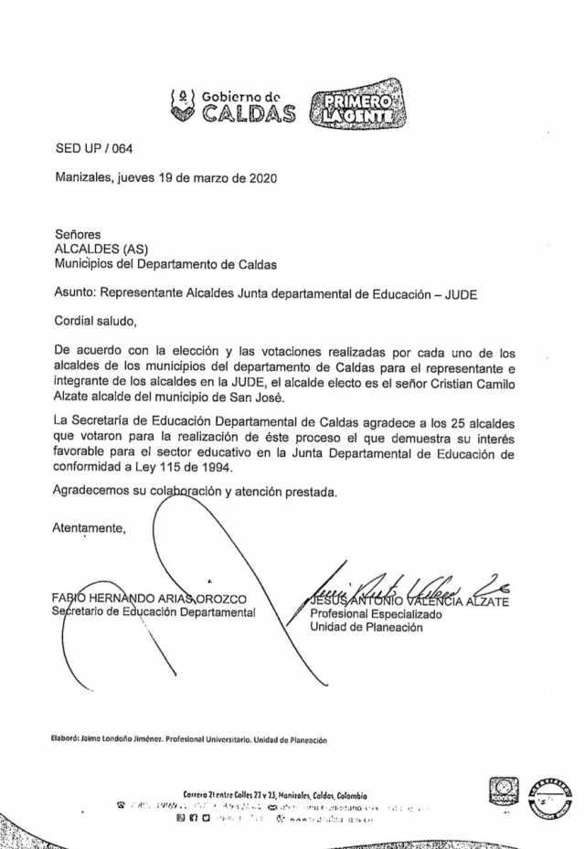 Alcalde de San José nuevo representante en la JUDE Alcalde de San José nuevo representante en la JUDE