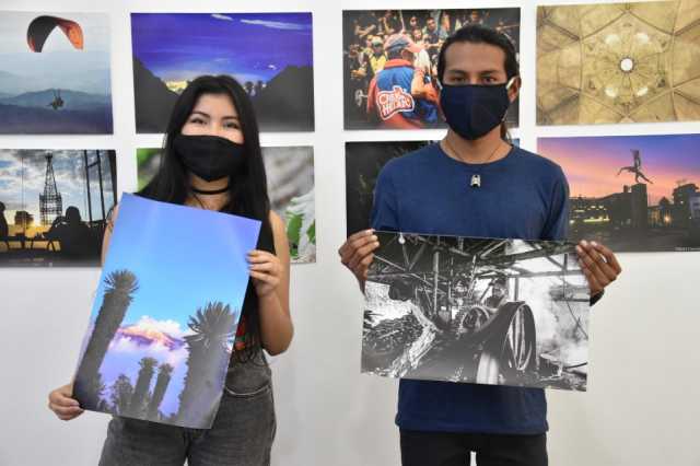 Foto | Cámara de Comercio de Manizales | LA PATRIA  Manuela Orozco y Sergio Gaviria, ganadores en las categorías de Turismo y Gente.