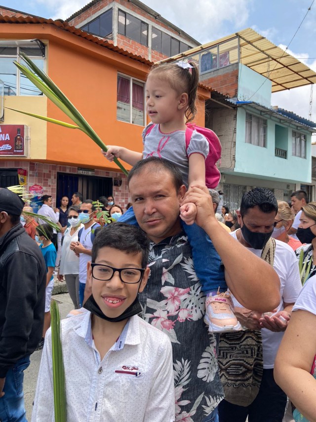 Así celebra el Domingo de Ramos en Caldas