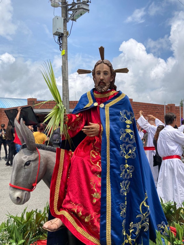 Así celebra el Domingo de Ramos en Caldas