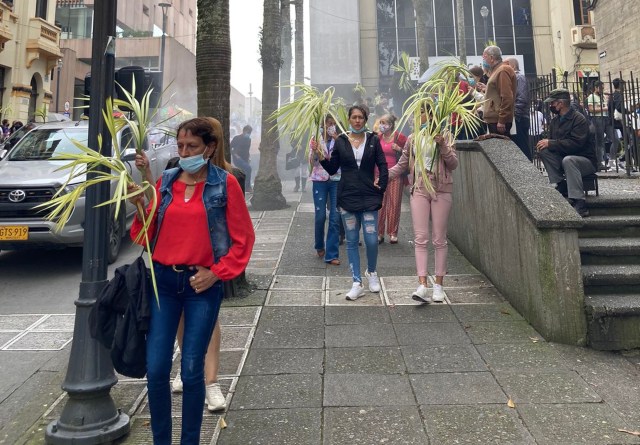 Así celebra el Domingo de Ramos en Caldas