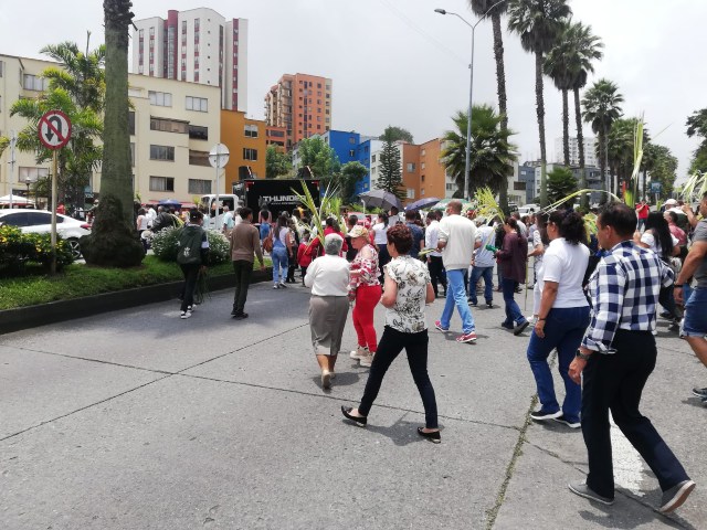 Así celebra el Domingo de Ramos en Caldas