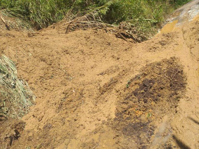 Derrumbes tapan vías de veredas en Salamina 