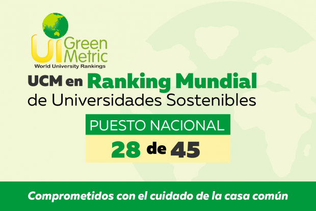 UCM en Ranking Mundial de Universidades Sostenibles GreenMetric