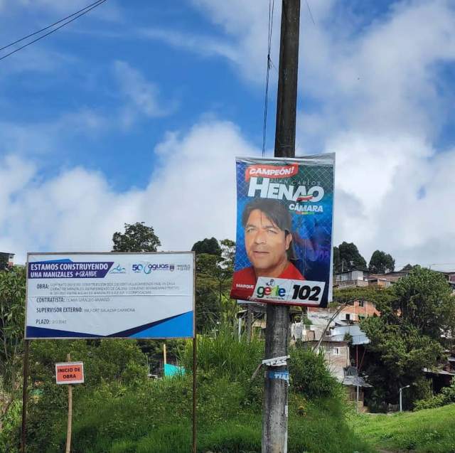 Siguen sin bajar toda la propaganda electoral en Manizales y otros municipios de Caldas