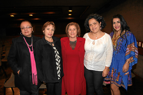 Martha Cecilia González Bedoya, Berenice Rojas González, Margarita Santa de Botero, Yiselly Ríos Blandón y Mónica Pérez Trujillo