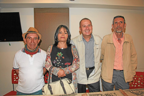 Jaime Eduardo Benavides Quintero, Leticia Garzón Briceño, Guido Fernández Cruz y Aníbal Santacoloma Zabala.