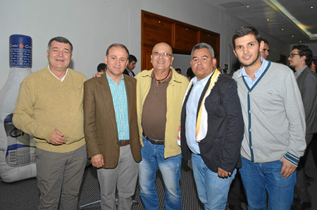 Jaime Calderón, Islem Pineda Zuluaga, Carlos Antonio Ríos, Diego García y Milton Bedoya.