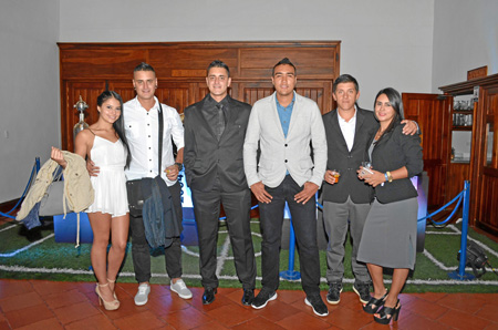 Dayana Londoño, Cristian Botero, John Botero, Freddy Quintero, Camilo Gaitán y Melisa Restrepo, integrantes de la Barra Holocaus