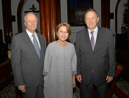 William Ruiz Sanz, María Cristina López y Gilberto Saffon Arango.