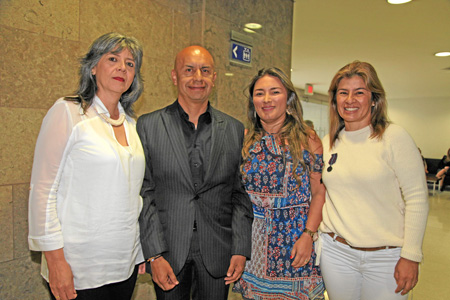 Liceth Jurado, Germán González, Carolina Pineda y Alejandra Marín.