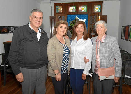 Carlos Alberto Jaramillo, Belén Grajales de Jaramillo, Martha Cecilia Franco García y Nohelya García.