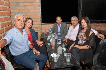 Juan Carlos Alzate, Carmen Julia Botero, Luis Carlos Ramírez, Carlos Alberto Jaramillo y Luz Adriana Vargas.