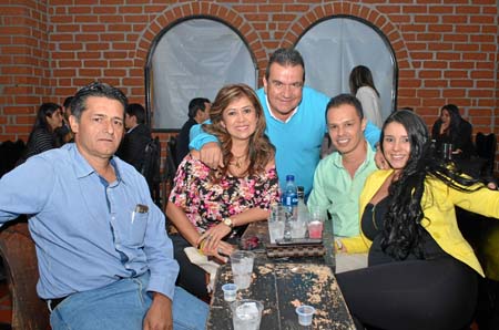 Mario Aristizábal, Norma Constanza Ángel, Leonardo Orozco, Felipe González y María Camila Valencia.