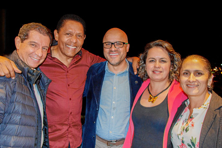 José Félix Lafaurie, Israel Romero, Francisco González, Alba Lucía Hurtado y Claudia Hurtado.