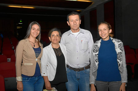 Catalina Castalleda Cuesta, Aracelly Flórez, Carlos Enrique Valencia y Julieth Marcela García Henao.