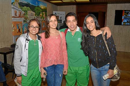 Manuela Ospina, María José Jaramillo, José David Atehortúa y Sofía Serna Grajales.