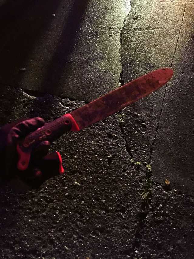 Un hombre aseguró que cargaba este machete como parte de un kit de carreteras.