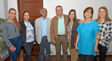 Mariana López Saraza, Carmenza Saraza Gallego, Gonzalo García Betancur, Álvaro Soto Salazar, Cristina Saraza Gallego, Amparo Gal