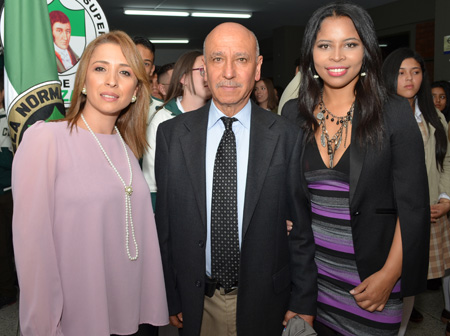 Natalia Castellanos, Guillermo Cardona y Erica Villaroel. 