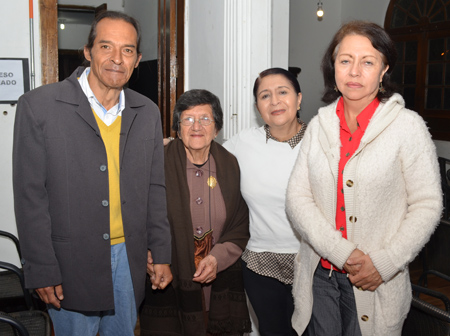Édgar González Quintero, Dorian Hoyos Parra, Mariela Márquez Quintero y Ofelia Parra Ruiz.
