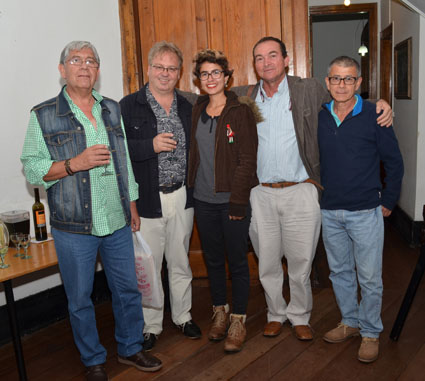 Carlos Velásquez, Pedro Felipe Hoyos Körbel, Sara Arango Villada, Wilmar Betancur y Manuel Arango Flórez.