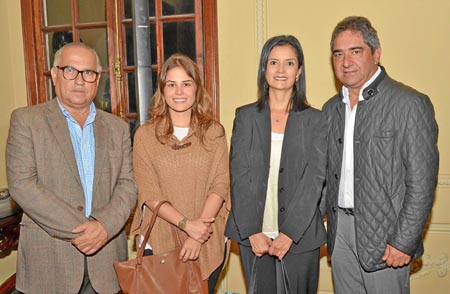 Darío Gómez Jaramillo, Valentina Vallejo Arango, Lina María Ramírez Londoño y Jorge Hernán Botero Restrepo.