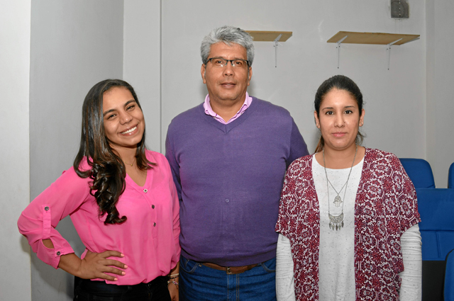 Isabel Cristina Jaimes Montaña, Éder Peña Quimbaya y Margarita Laverde.