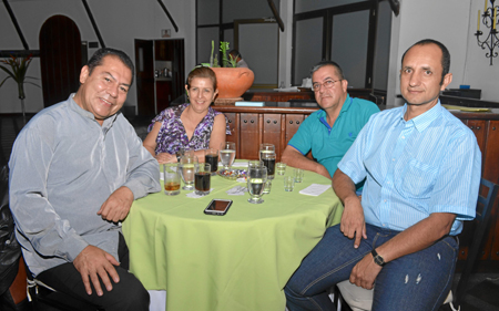 Guillermo Ramírez, Luz Mary Cataño, Raúl Aristizábal Hincapié y John Jairo Castrillón Castro.