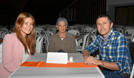 Juliana Botero, Aura Montoya y Gerardo Giraldo.