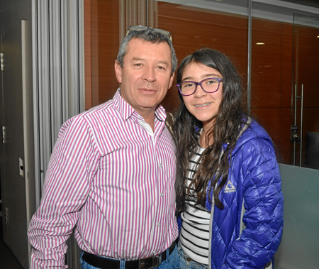 Néstor Fabio Jaramillo e Isabela Jaramillo.