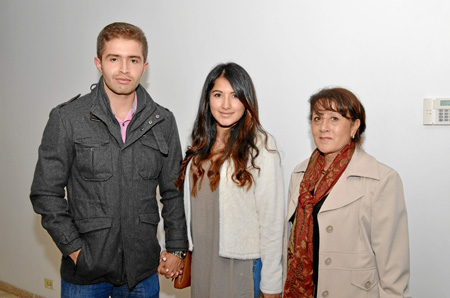 Juan Carlos Ortiz, Juanita Alarcón y María Esperanza Avendaño.