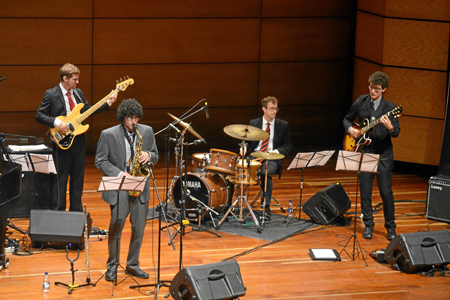 Jazz Quartet of Belmont University, durante su presentación. 