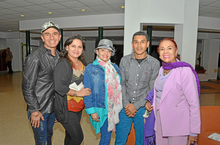 Juan Carlos Unda Rocha, Olga Lucía Martínez, Beatriz Eugenia Acosta, Ian Huertas y Ligia Galeano.