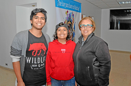 Mateo García Castillo, Camilo García Castillo y Ángela Yasmin Castillo López.