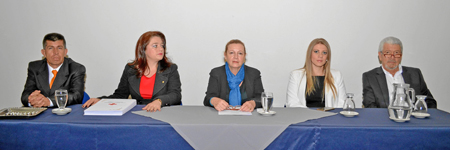 José Fernando Amaya Sánchez, coordinador Académico; Eliana María Aristizábal Dávila, directora de Educación; Carolina Venegas Ce