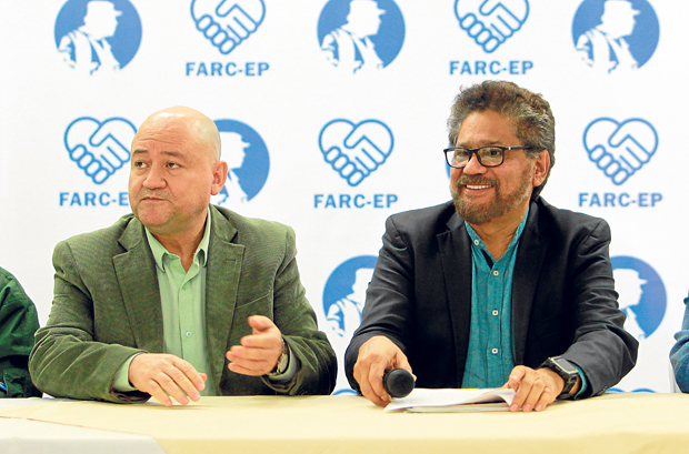 Los integrantes del Secretariado de las Farc Carlos Antonio Lozada e Iván Márquez. 