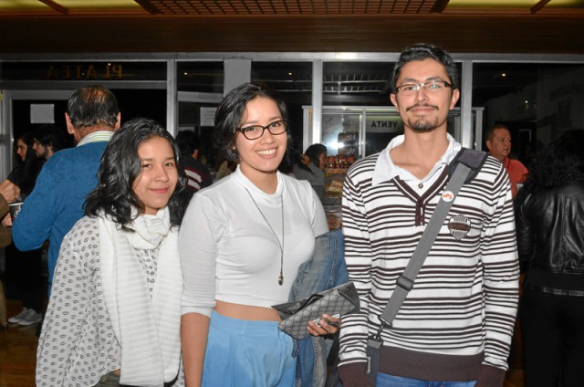 Laura Otero, Lina Otero y David Godoy.