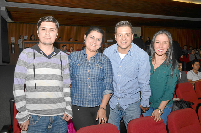 Alejandro Castro, Natalia Castro, Juan Pablo Cardona y Lorena Gómez.