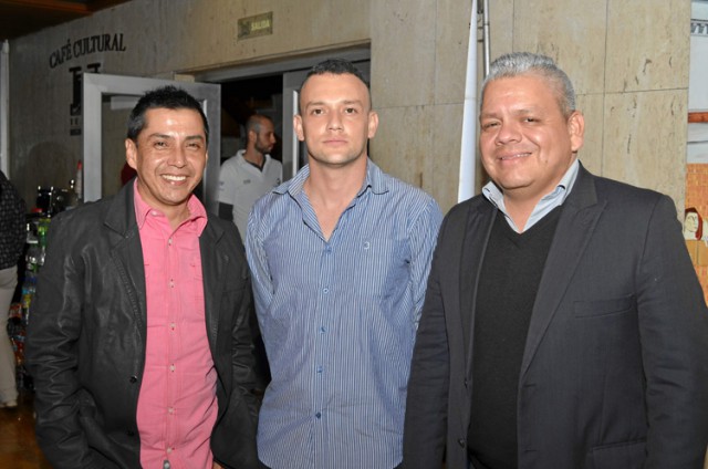John Alexánder García, Andrés Giraldo Rodríguez y Carlos Andrés Duque.