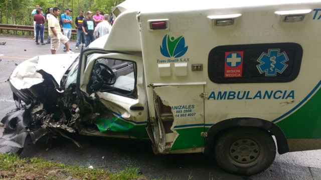 Se estrelló la ambulancia