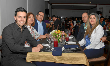 Andrés Felipe Ramírez Morales, María Patricia Duque Escobar, Ancízar Ramírez Toro, Julián Botero y Martha Zuluaga.
